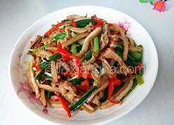 大蒜炒牛肚