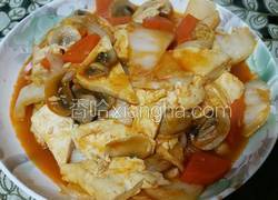 番茄酱口蘑白菜烧豆腐