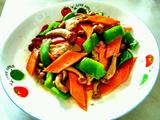 青菜炒滑子蘑