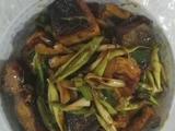 蒜爆腊鱼块
