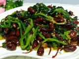 菠菜拌花生米