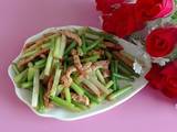 肉丝炒蒜苔