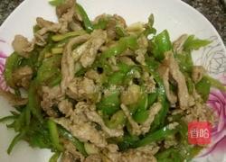 青椒炒肉丝（加蛋清）的做法图解4