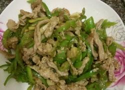 青椒炒肉丝（加蛋清）