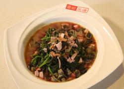 蒜子煮红苋菜