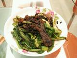 罐头豆鼓鲮鱼炒芥菜