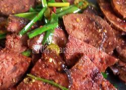 蒜苗血豆腐
