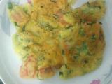 火腿韭菜鸡蛋饼。