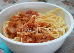 简易版肉酱意面