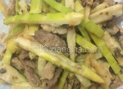 小春笋炒肉加咸菜