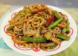 鸡丝豆角焖面