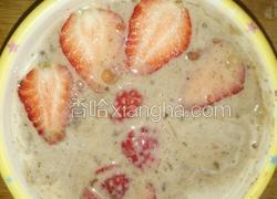 草莓红豆西米露