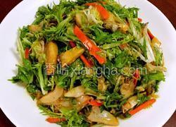 蒜泥假鲍鱼凉拌苦菊