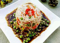 蒜香青豆拌金针菇