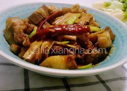 五花肉烧腐竹