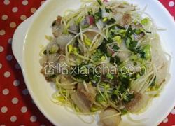 腩肉炒黄豆芽