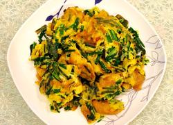 农家土韭菜炒土鸡蛋