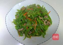 青椒炒肉丝的做法图解7