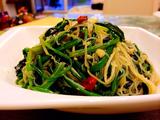 金针菇粉丝拌菠菜
