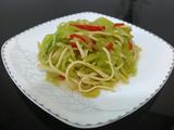 莴苣拌百叶丝