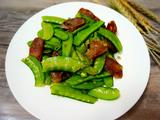 荷兰豆炒腊肠