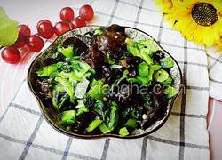 木耳炒小白菜