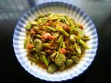 肉末雪菜野笋炒蚕豆
