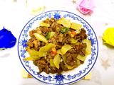 咸菜炒鸡胗花的做法[图]