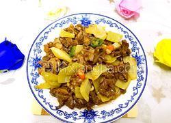 咸菜炒鸡胗花
