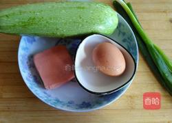 家常火腿鸡蛋炒角瓜的做法图解1