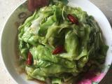 手撕茴子白（清炒）