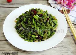 豆豉辣炒空心菜梗