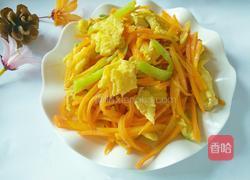 胡萝卜炒鸡蛋的做法图解7