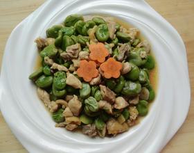 蚕豆烧鸡肉[图]