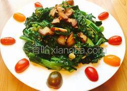 芥兰炒湘西腊肉