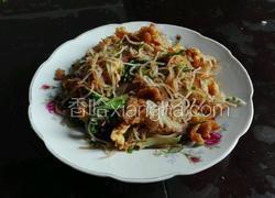 鸡蛋生菜炒米粉