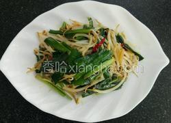 韭菜炒豆芽～家常菜