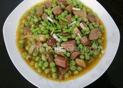 腊肉烧青豆