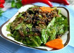 豆豉鲮鱼拌油麦菜