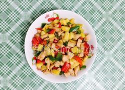 彩椒菠萝鸡丁