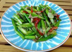 清炒芦笋肉丝