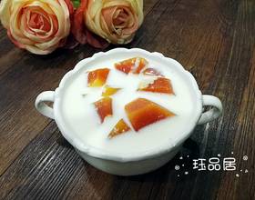 电饭锅木瓜炖牛奶[图]