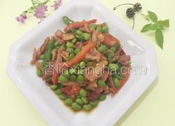 辣鸡腿炒青豆