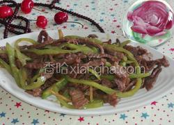 青椒炒牛肉丝