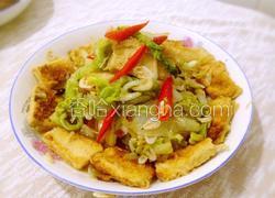 小白菜海米炖豆腐