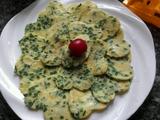 韭菜虾皮鸡蛋饼