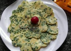 韭菜虾皮鸡蛋饼