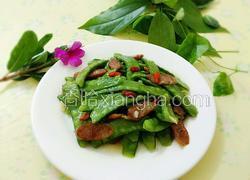 荷兰豆炒腊味