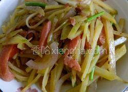 火腿炒土豆洋葱