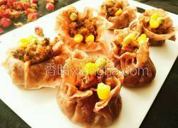 玫瑰花牛肉烧麦